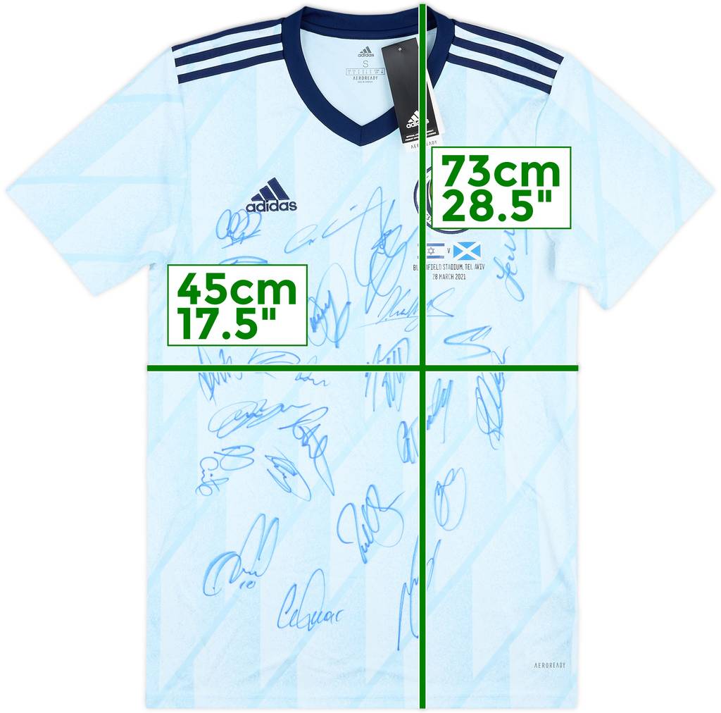 2020 Scotland Player Issue Squad Signed Away Shirt (S)