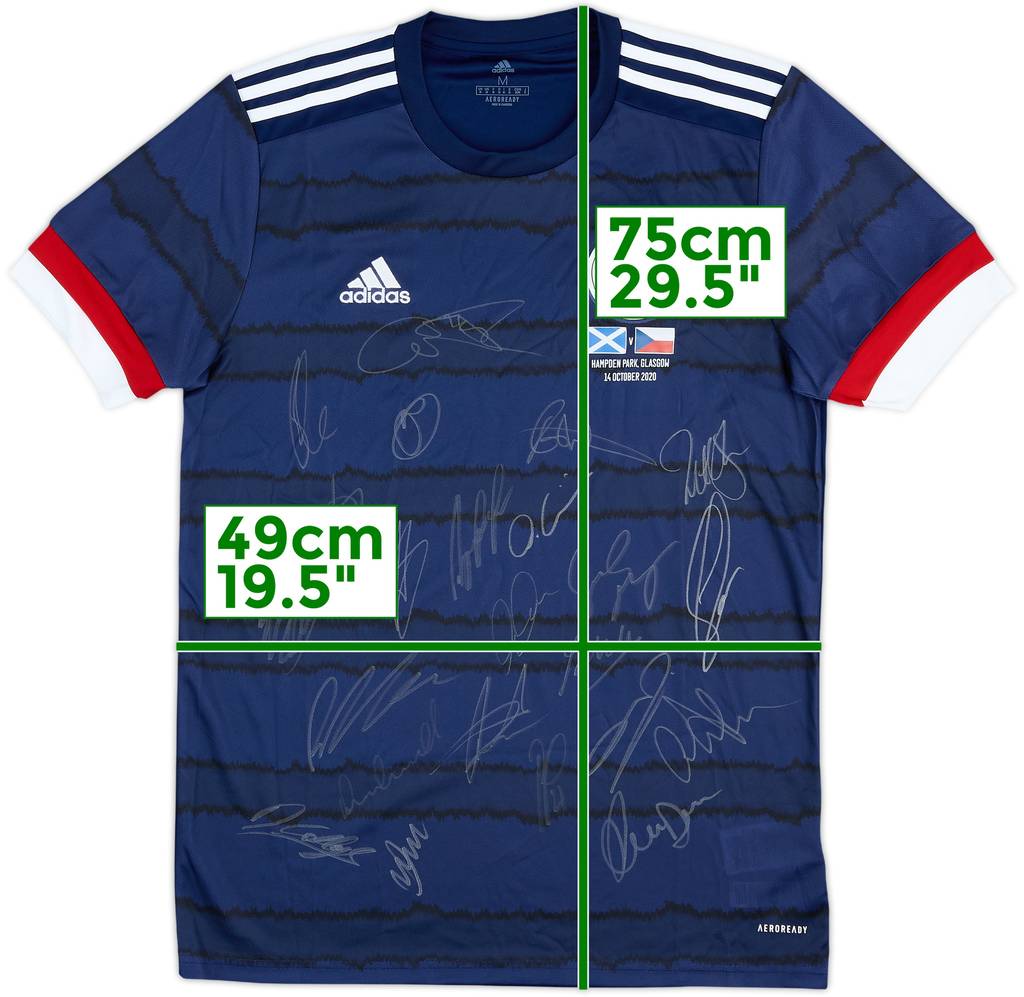 2020 Scotland Player Issue Squad Signed Away Shirt - 9/10 - (M)