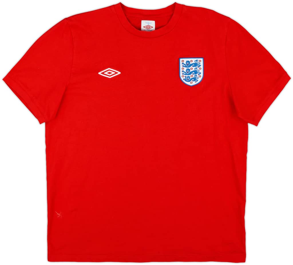 2010 England Umbro Cotton Tee - 9/10 - (XL)