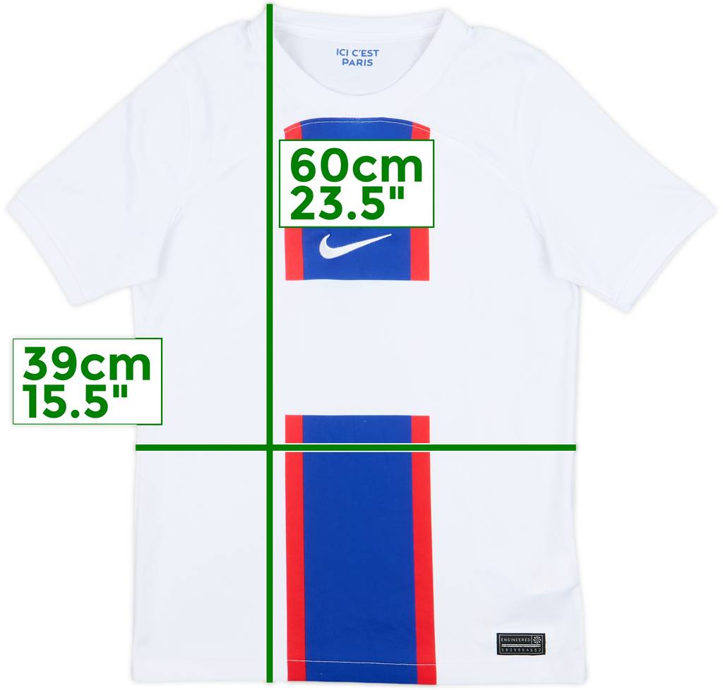 2022-23 Paris Saint-Germain Third Shirt - 7/10 - (M.Boys)