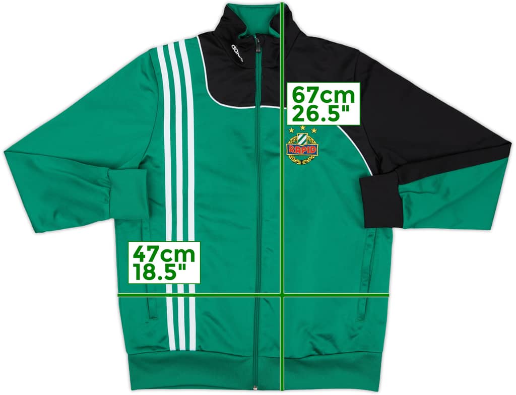 2013-14 Rapid Vienna adidas Track Jacket - 8/10 - (L.Boys)