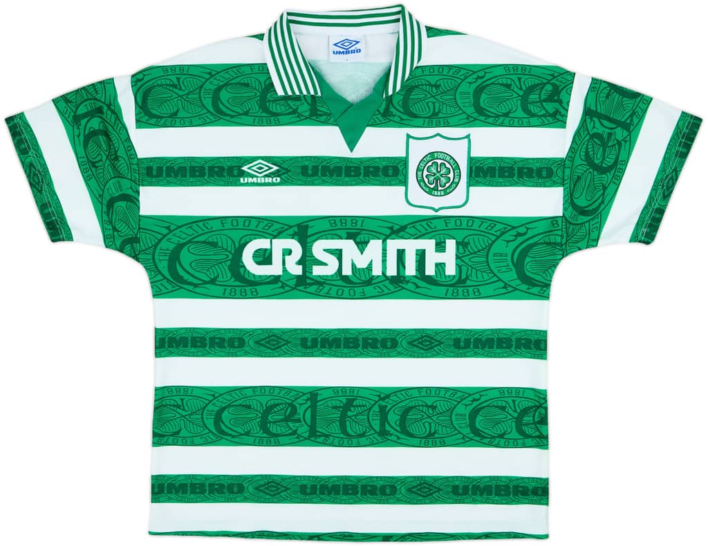 1995-97 Celtic Home Shirt - 8/10 - (L)