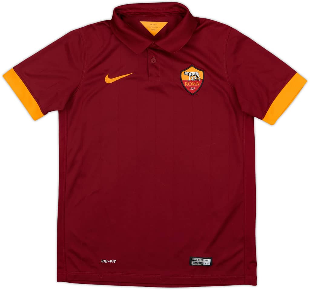 2014-15 Roma Home Shirt - 6/10 - (M.Boys)