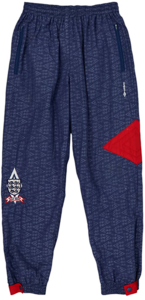 1990-92 England Umbro Track Pants/Bottoms - 9/10 - (L)