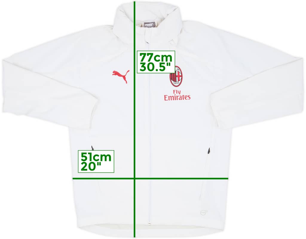 2020-21 AC Milan Hooded Rain Jacket - 6/10 - (S)