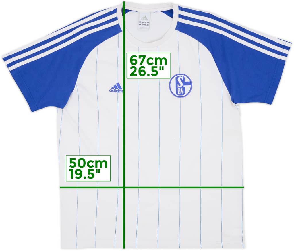 2011-12 Schalke adidas Cotton Tee - 6/10 - (M)