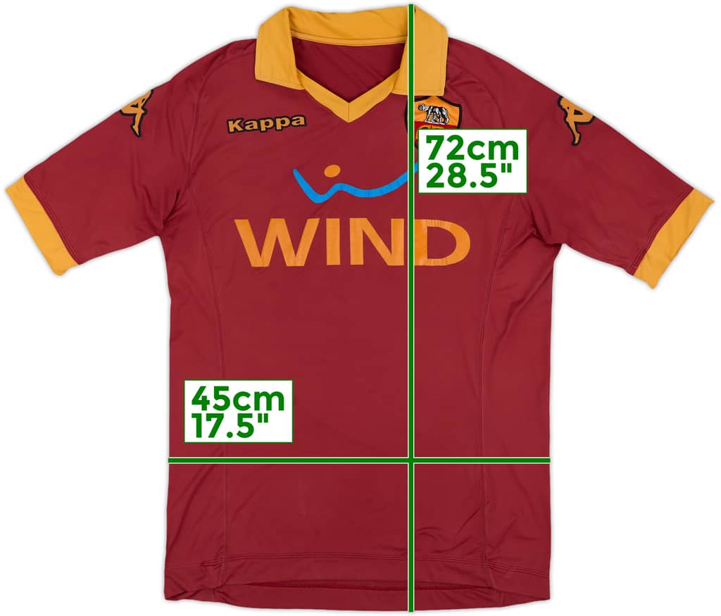 2007-08 Roma Home Shirt - 5/10 - (L)