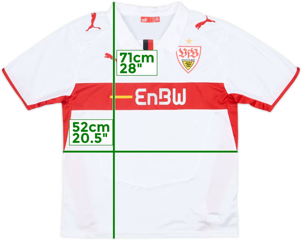 2007-08 Stuttgart Home Shirt - 6/10 - (YXXL)