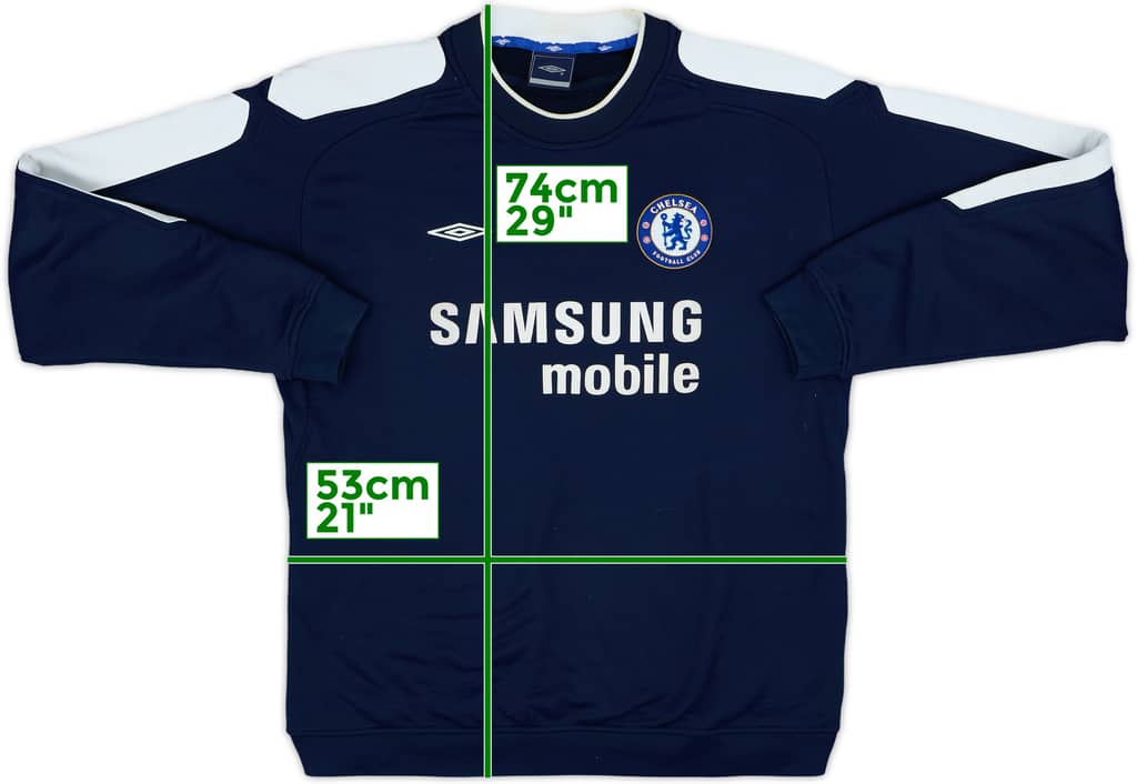 2005-06 Chelsea Umbro Sweat Top - 6/10 - (L)