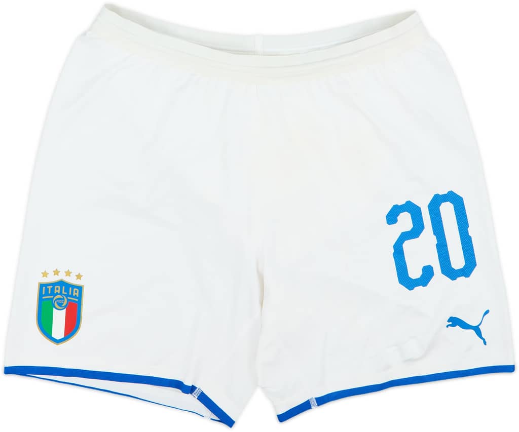 2018-19 Italy Authentic Away Shorts #20 - 6/10 - (L)