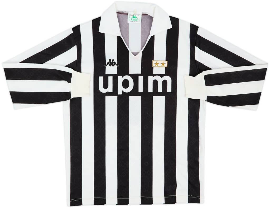 1989-90 Juventus Home L/S Shirt - 8/10 - (XL)