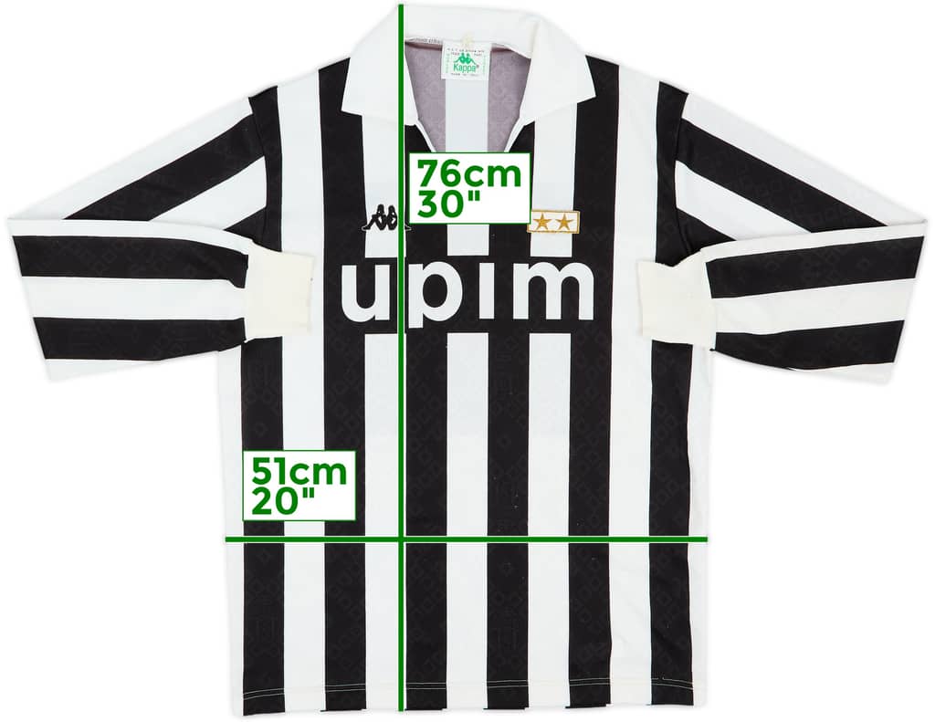 1989-90 Juventus Home L/S Shirt - 8/10 - (XL)