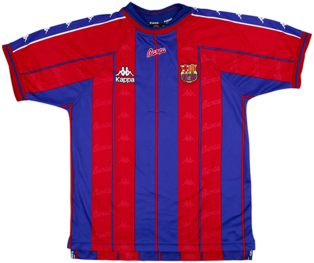 1997-98 Barcelona Home Shirt - 8/10 - (L)