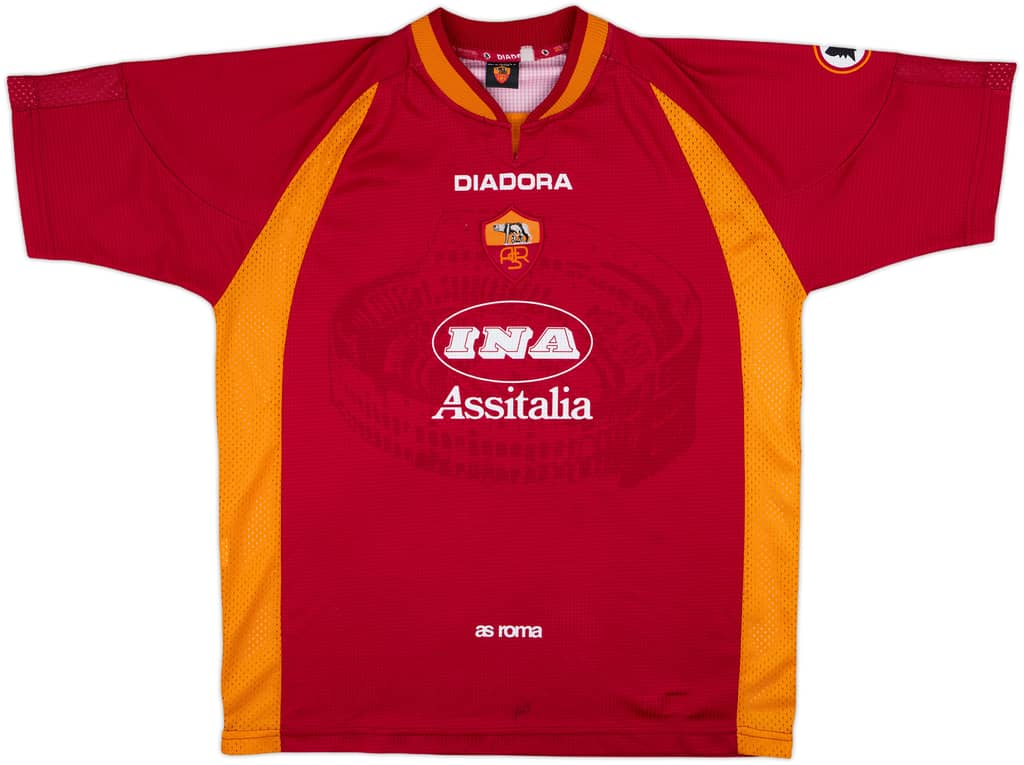 1997-98 Roma Home Shirt - 7/10 - (XL)