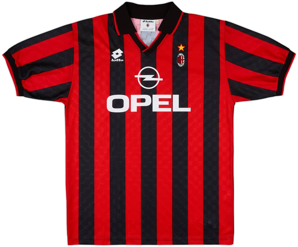 1995-96 AC Milan Home Shirt - 9/10 - (XL)