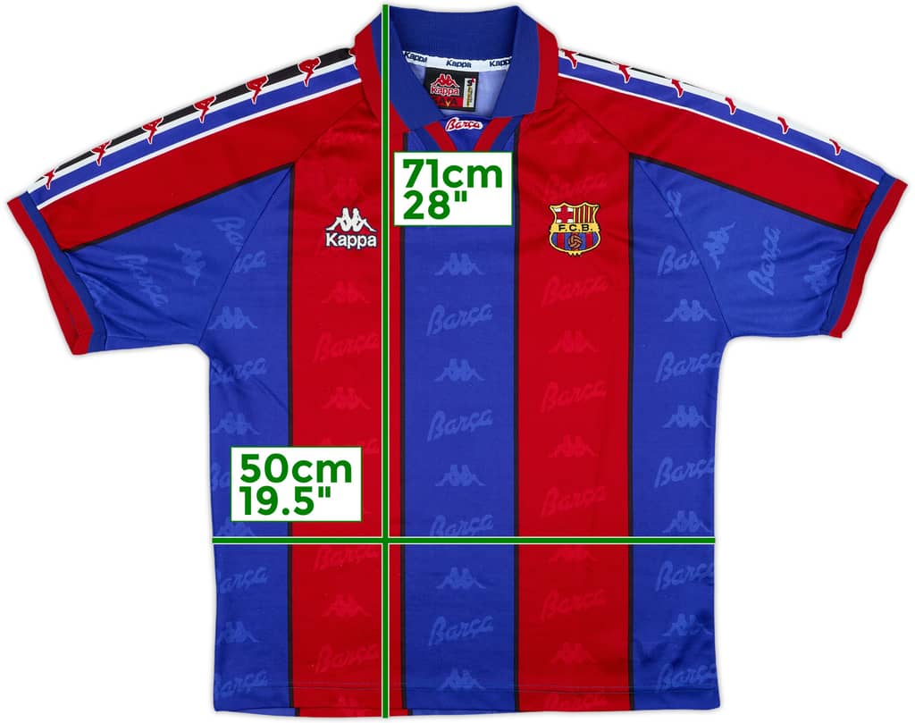 1995-97 Barcelona Home Shirt - 9/10 - (S)