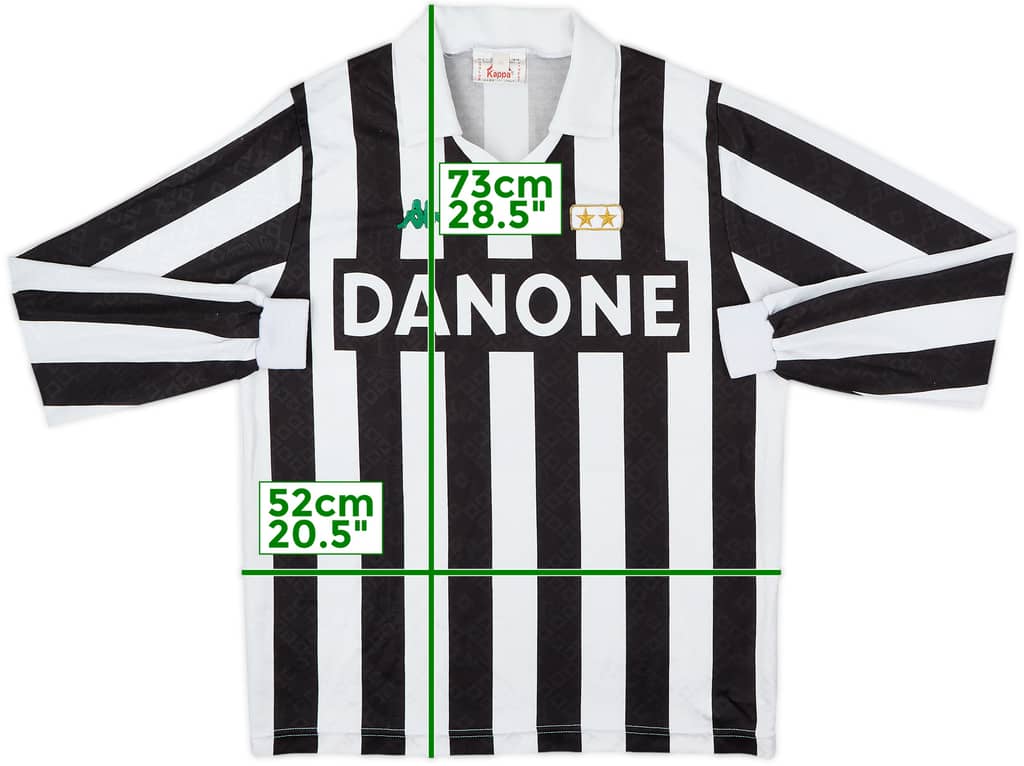 1992-94 Juventus Home L/S Shirt - 9/10 - (M)