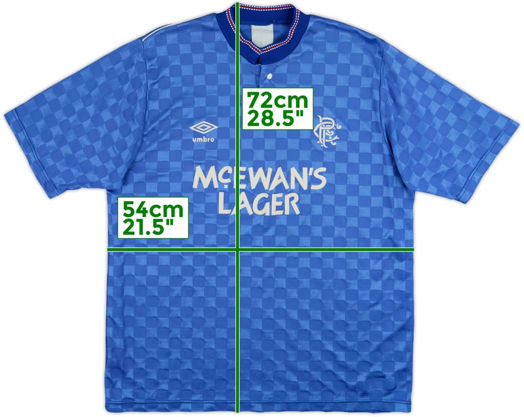 1987-90 Rangers Home Shirt - 6/10 - (L)