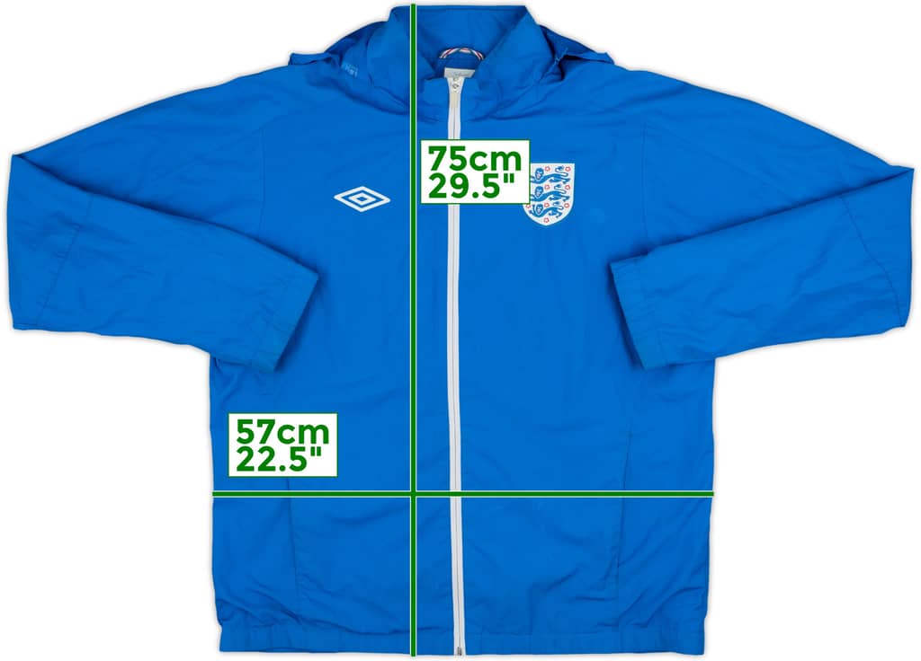2010-11 England Umbro Hooded Rain Jacket - 6/10 - (L)