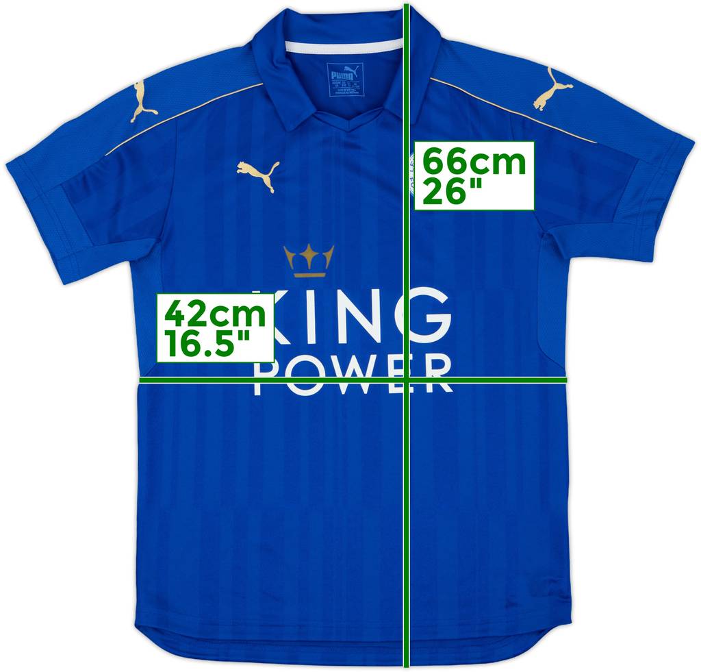 2016-17 Leicester Home Shirt - 9/10 - (M.Boys)