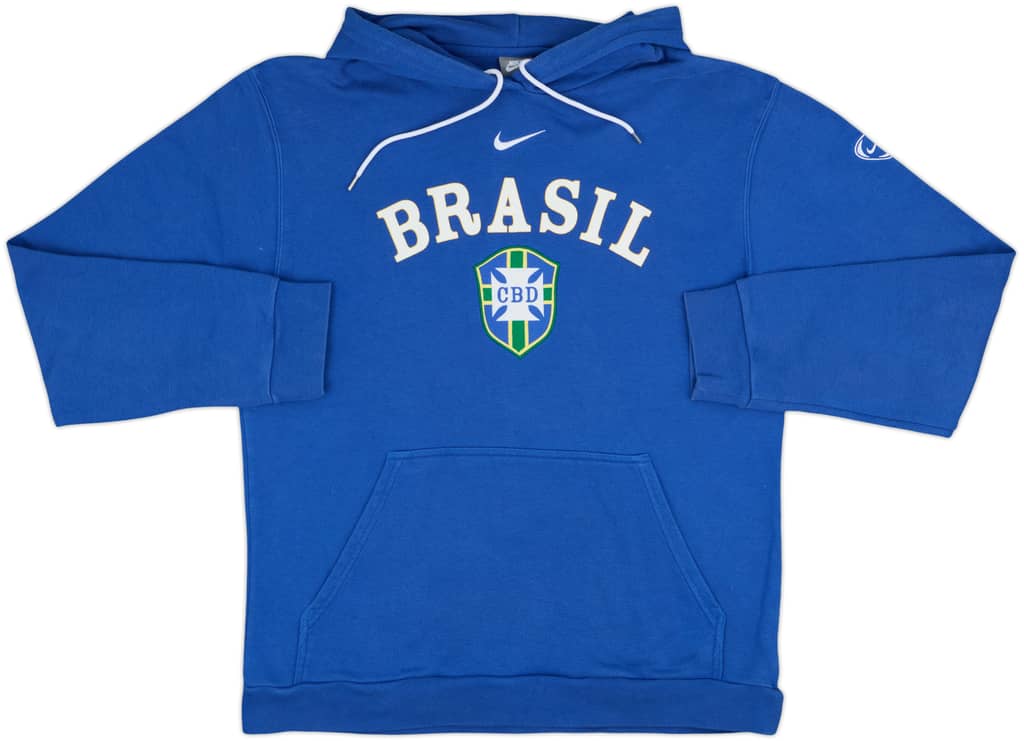 2008-09 Brazil Nike Hooded Sweat Top - 7/10 - (L)