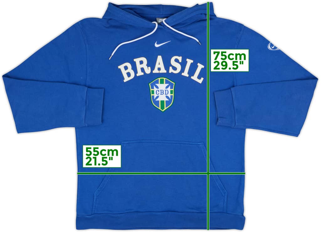 2008-09 Brazil Nike Hooded Sweat Top - 7/10 - (L)