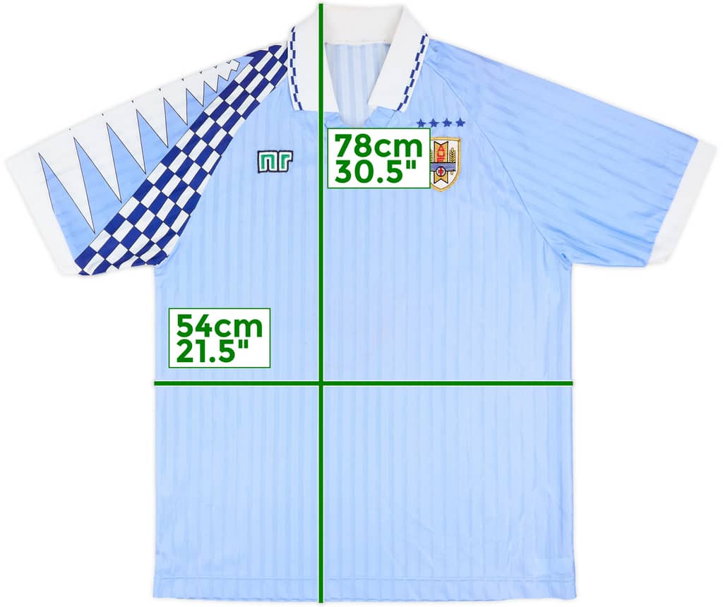 1992-95 Uruguay Home Shirt - 5/10 - (XL)