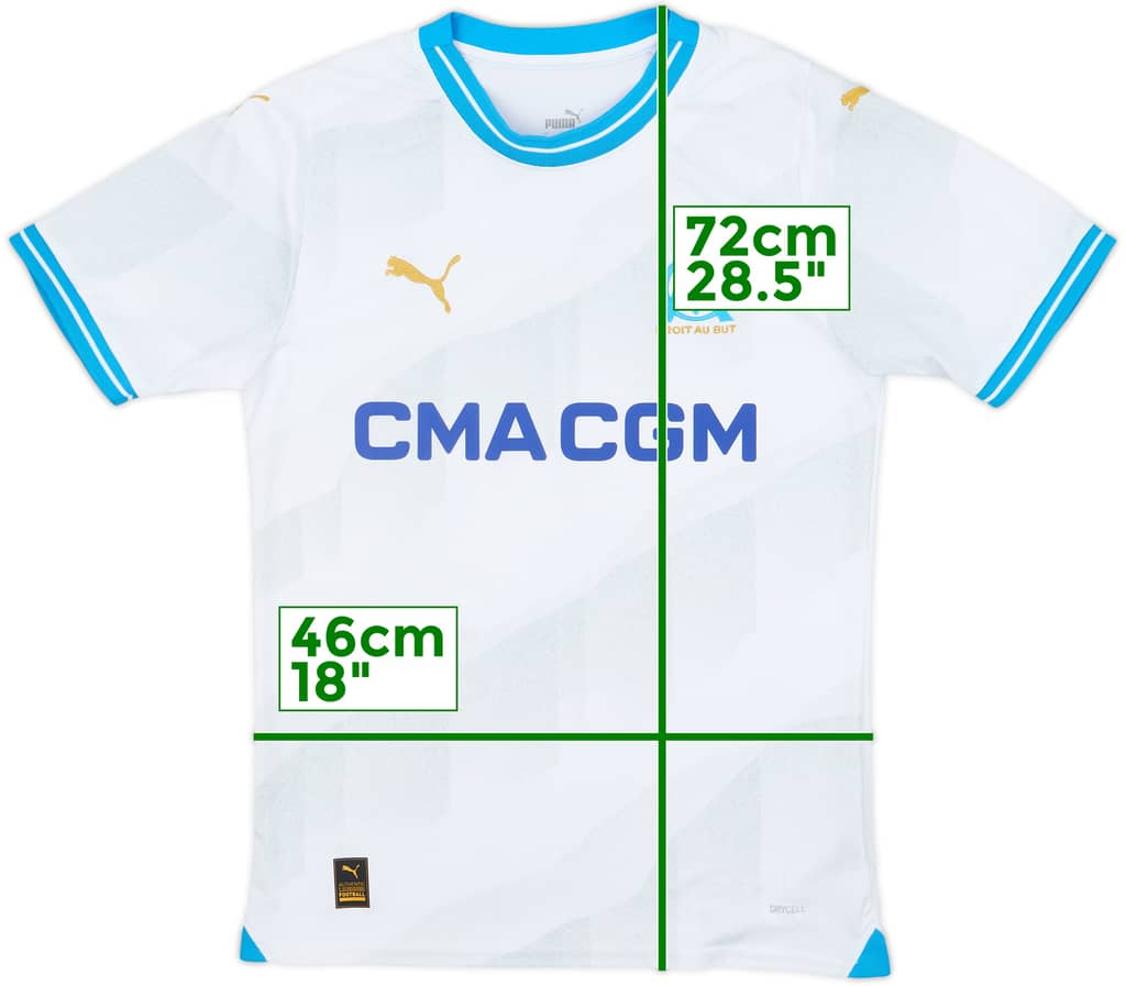 2023-24 Olympique Marseille Home Shirt - 9/10 - (S)