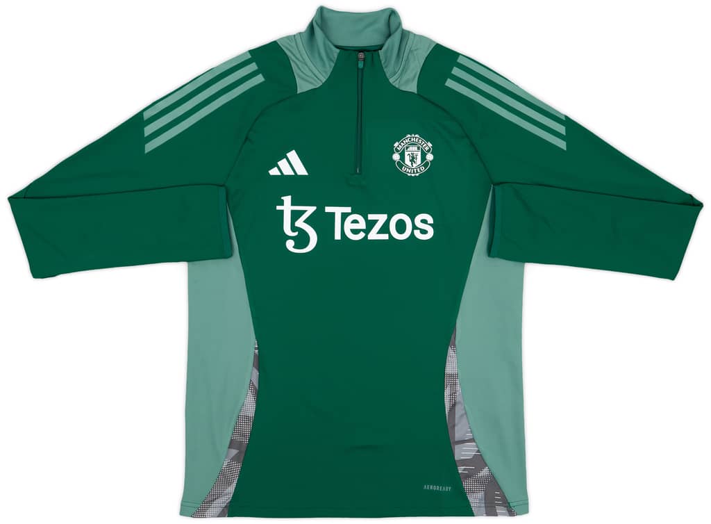 2024-25 Manchester United Player Issue 1/4 Zip Training Top - As New - (Women's)