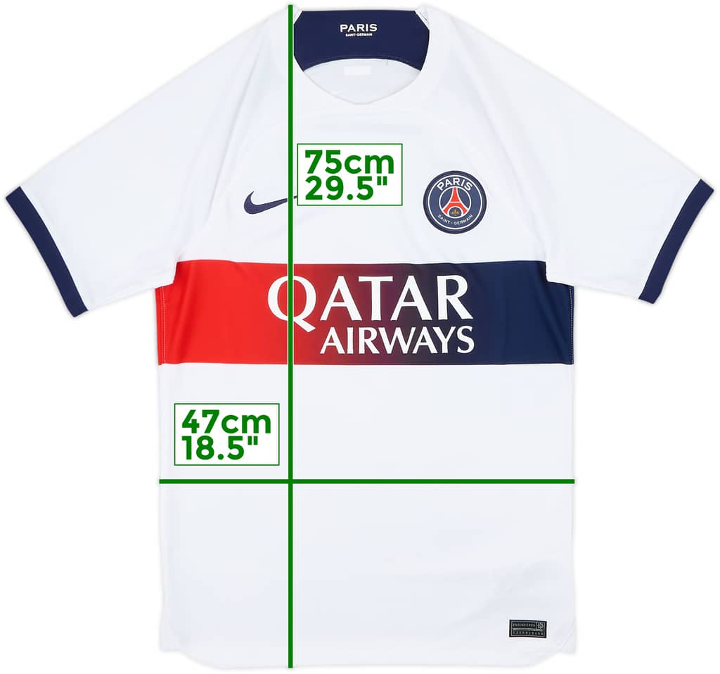 2023-24 Paris Saint-Germain Away Shirt - 10/10 - (S)