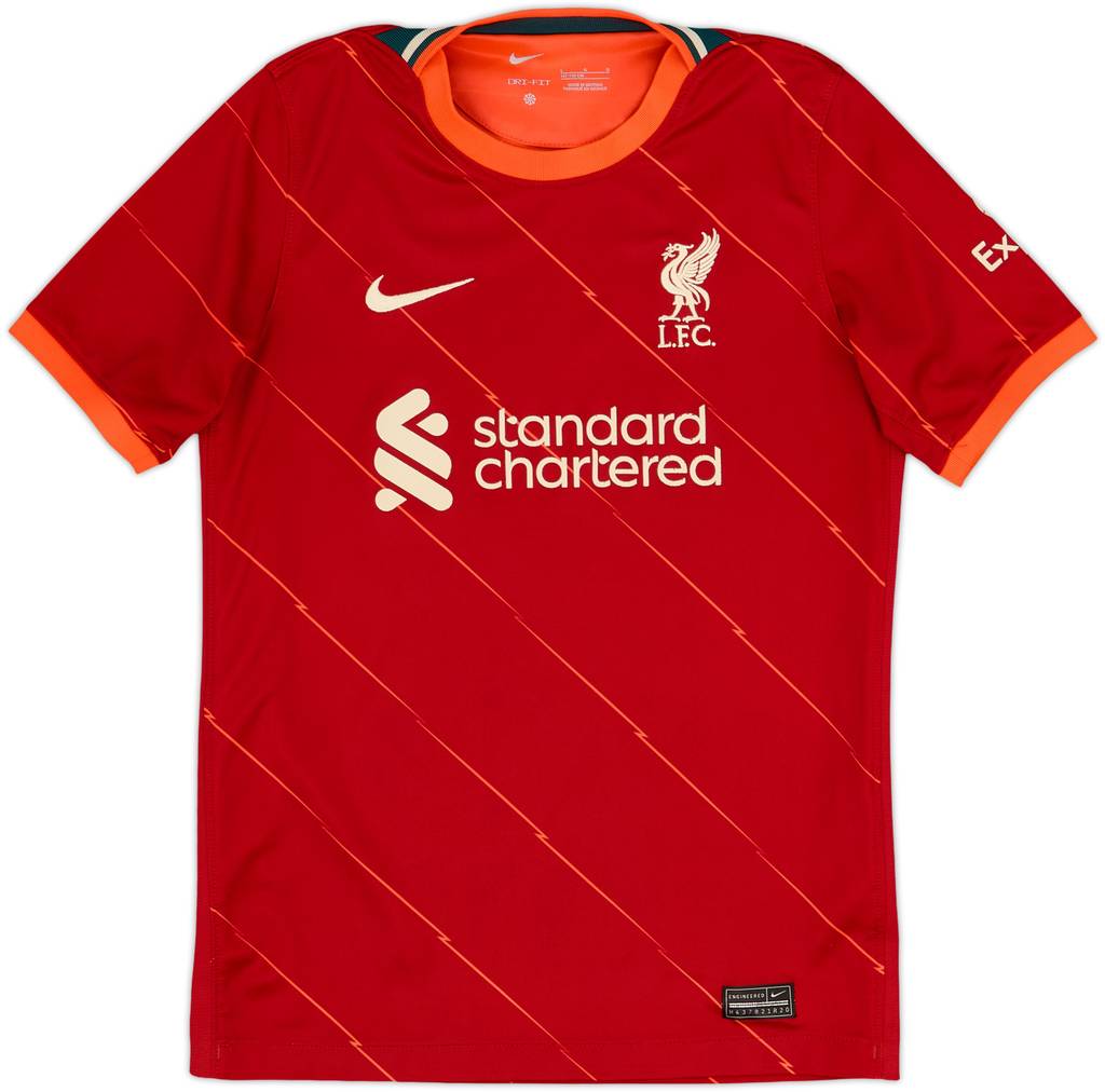 2021-22 Liverpool Home Shirt - 7/10 - (L.Boys)