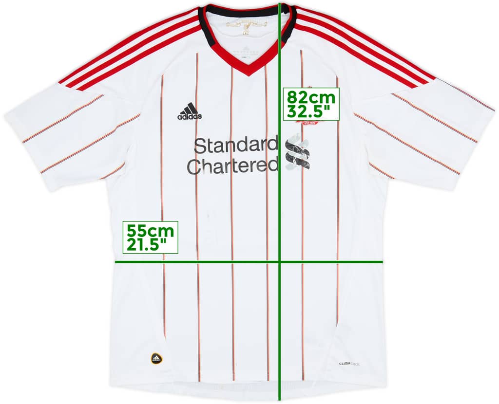 2010-11 Liverpool Away Shirt - 4/10 - (XL)