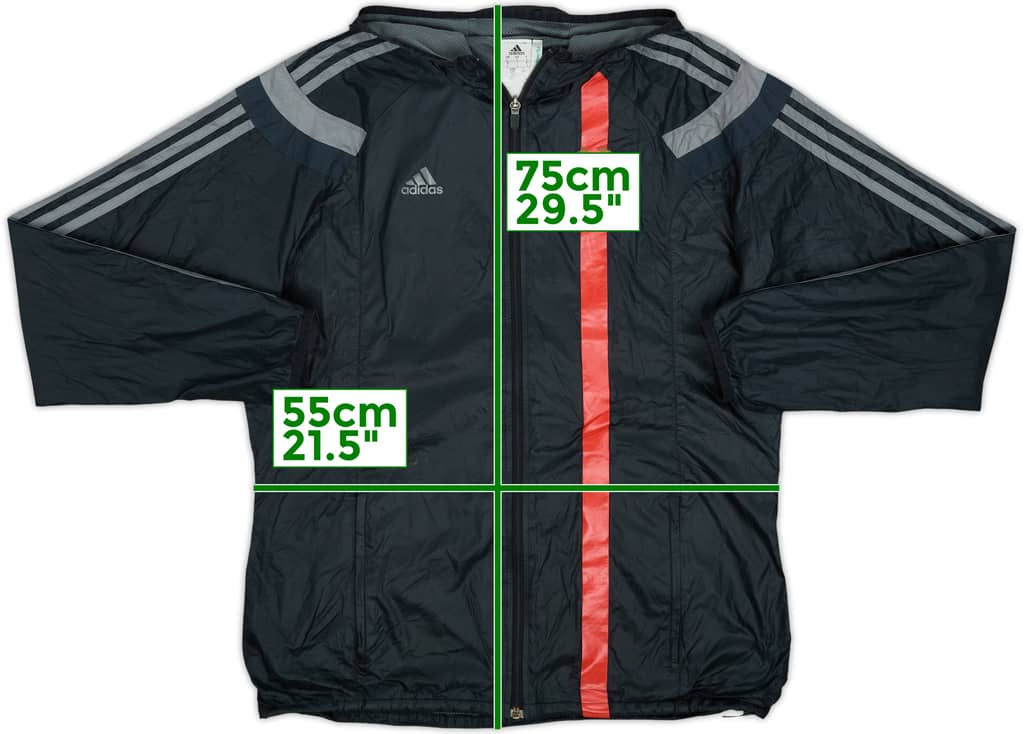 2014-15 Bayern Munich adidas Hooded Rain Jacket - 6/10 - (L)