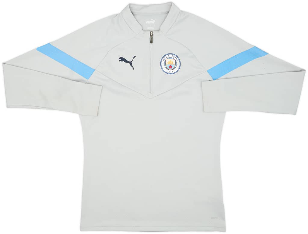2022-23 Manchester City Puma 1/4 Zip Drill Top - 8/10 - (S)