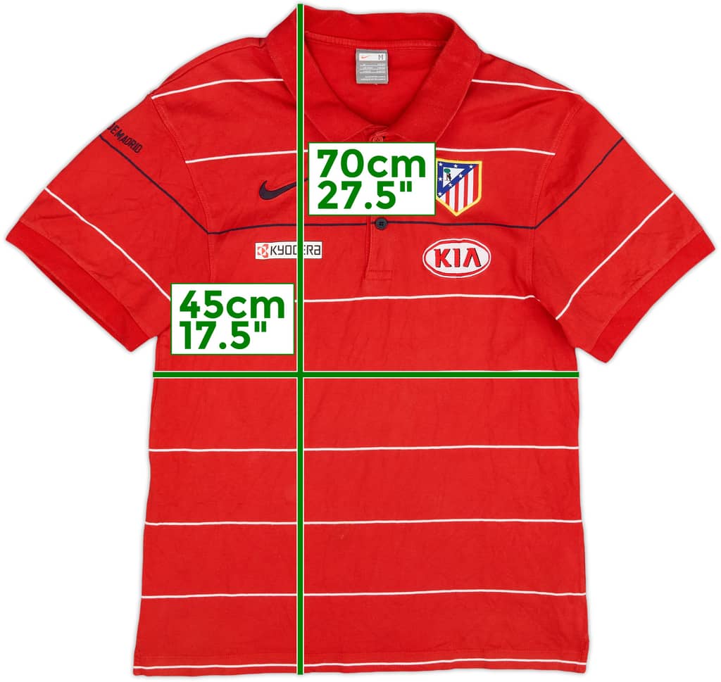 2009-10 Atletico Madrid Nike Polo Shirt - 7/10 - (M)