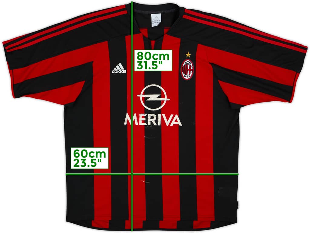 2003-04 AC Milan Home Shirt - 4/10 - (XL)