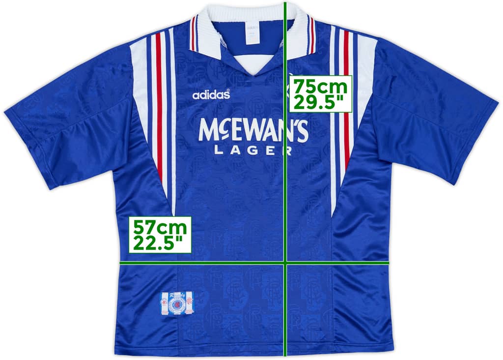 1996-97 Rangers Home Shirt - 8/10 - (XL)