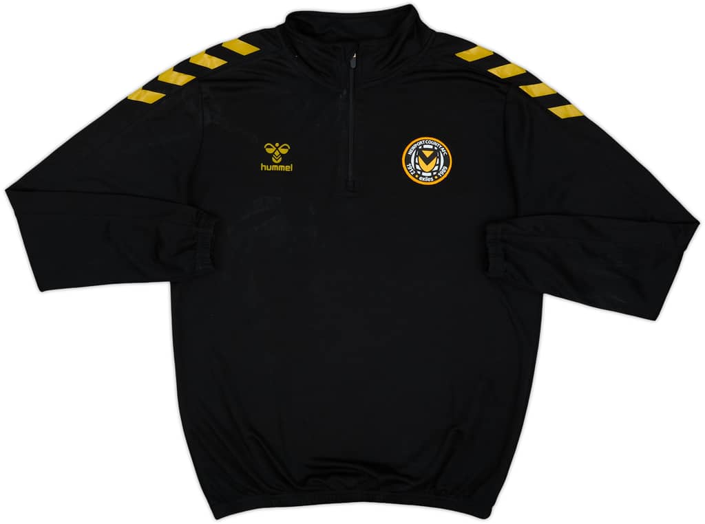 2020-21 Newport County Hummel 1/4 Zip Training Top - 6/10 - (S)