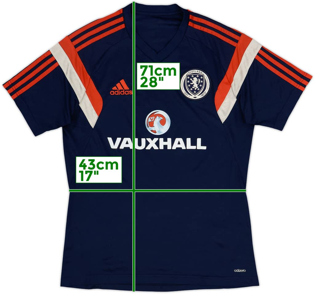 2014-15 Scotland adidas Training Shirt - 9/10 - (M)