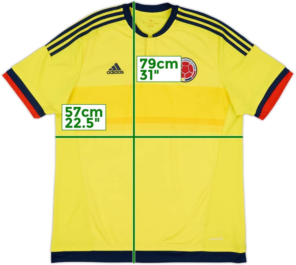 2015 Colombia Copa America Home Shirt - 6/10 - (XL)