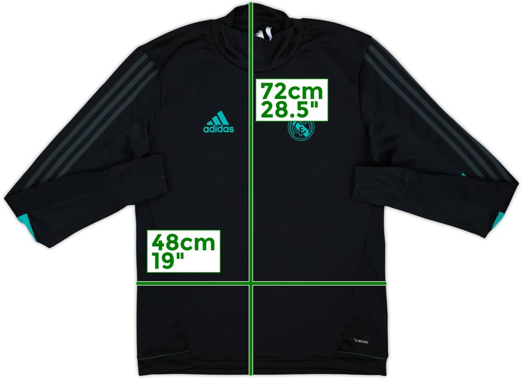 2017-18 Real Madrid adidas Sweat Top - 8/10 - (S)