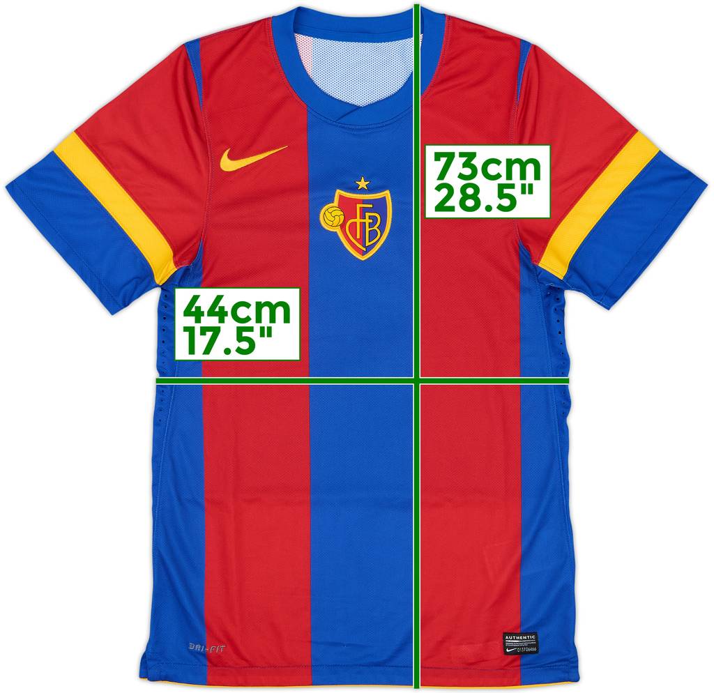 Camiseta de local versión jugador del FC Basel 2011-12 - 8/10 - (S)