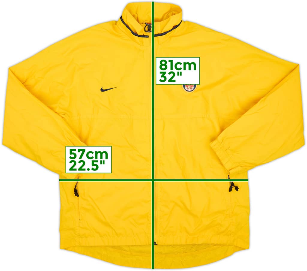 1999-01 Arsenal Nike Rain Coat - 8/10 - (XL.Boys)