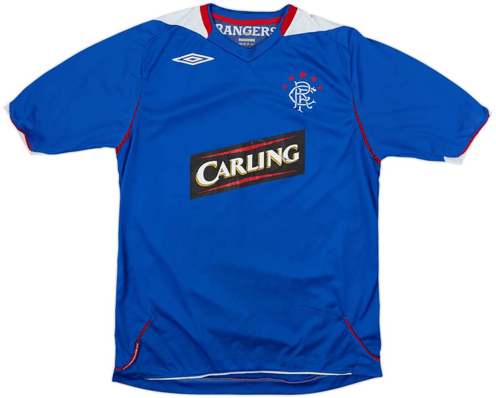 2006-07 Rangers Camiseta Local - 4/10 - (M)