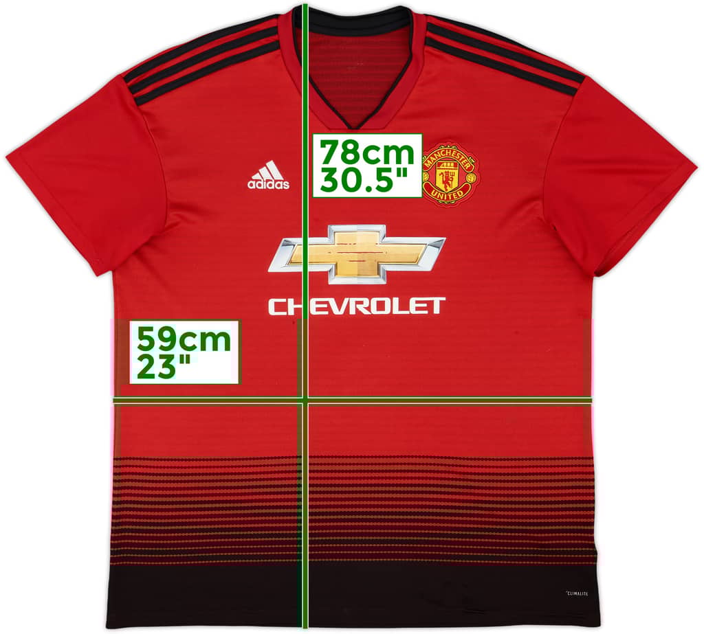 2018-19 Manchester United Home Shirt - 5/10 - (XXL)