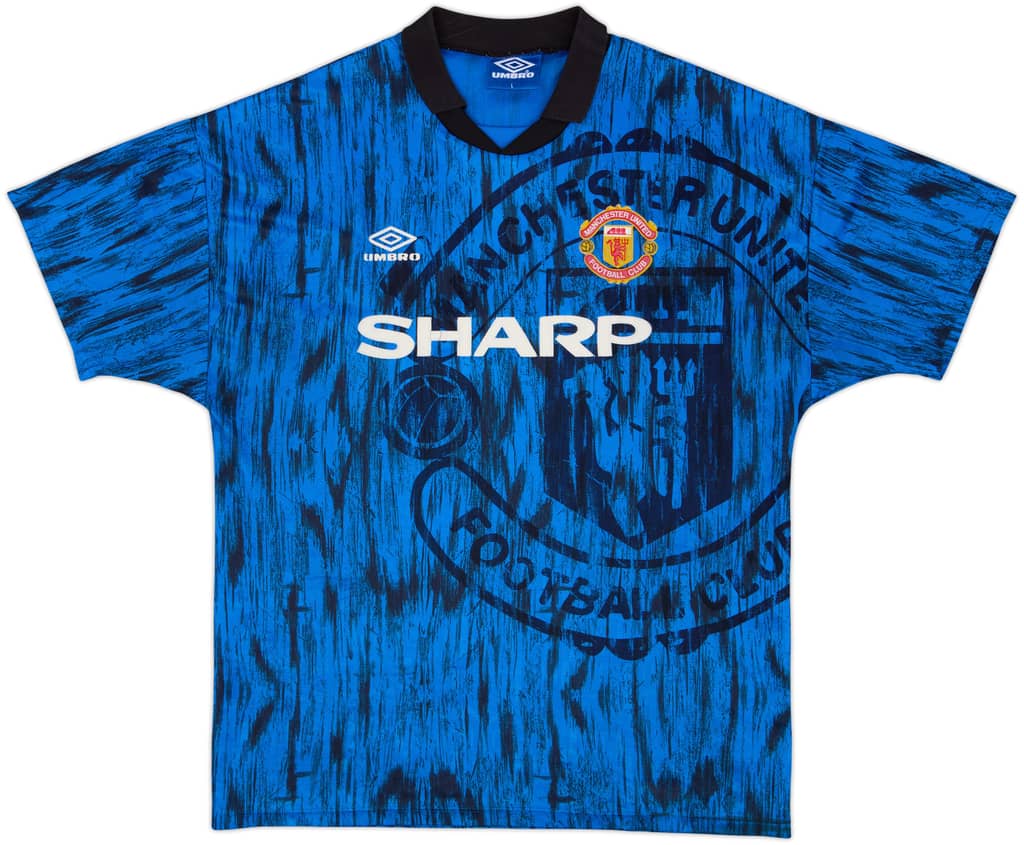 1992-93 Manchester United Away Shirt - 7/10 - (L)