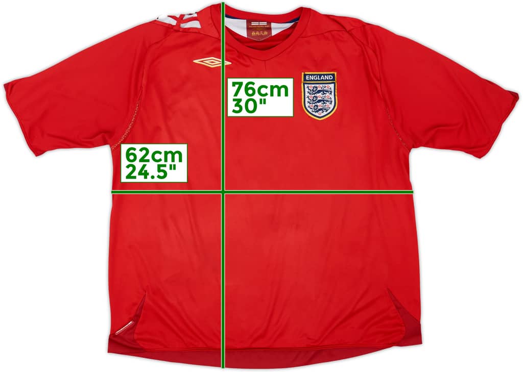 2006-08 England Away Shirt - 5/10 - (3XL)