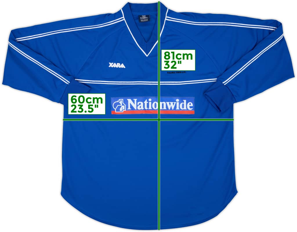 2001-02 Halifax Town Home L/S Shirt - 7/10 - (XL)