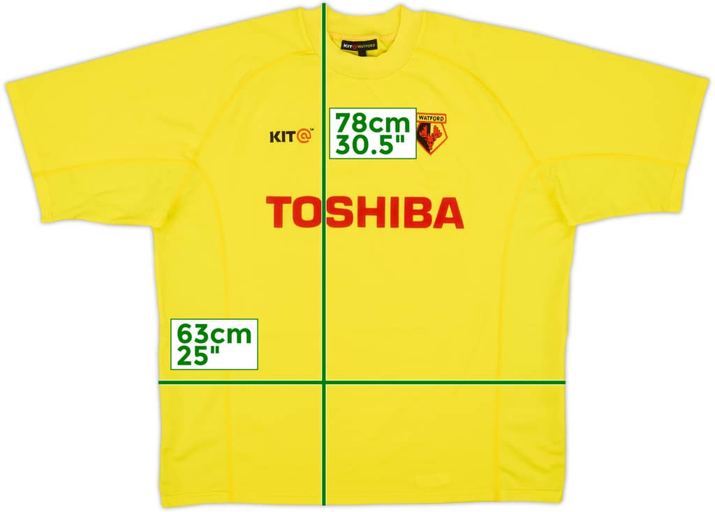 Camiseta de local del Watford 2001-03 - 8/10 - (XXL)