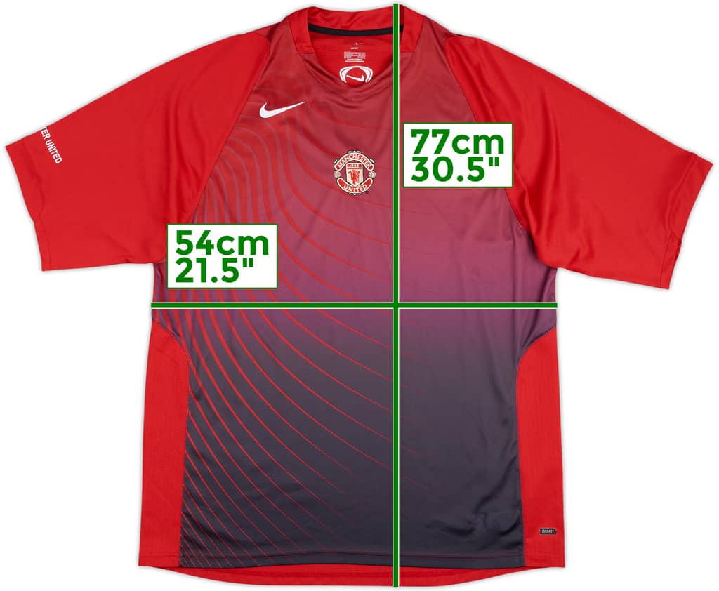 2006-07 Manchester United Nike Training Shirt - 8/10 - (L)